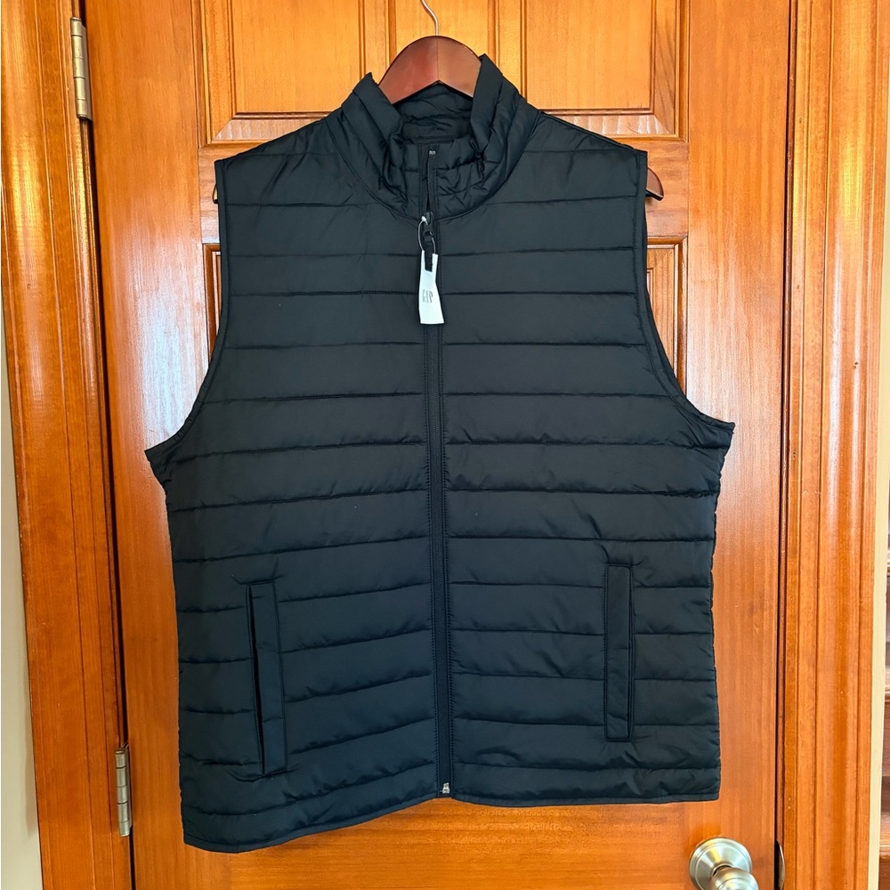 GAP Quilted Black Vest